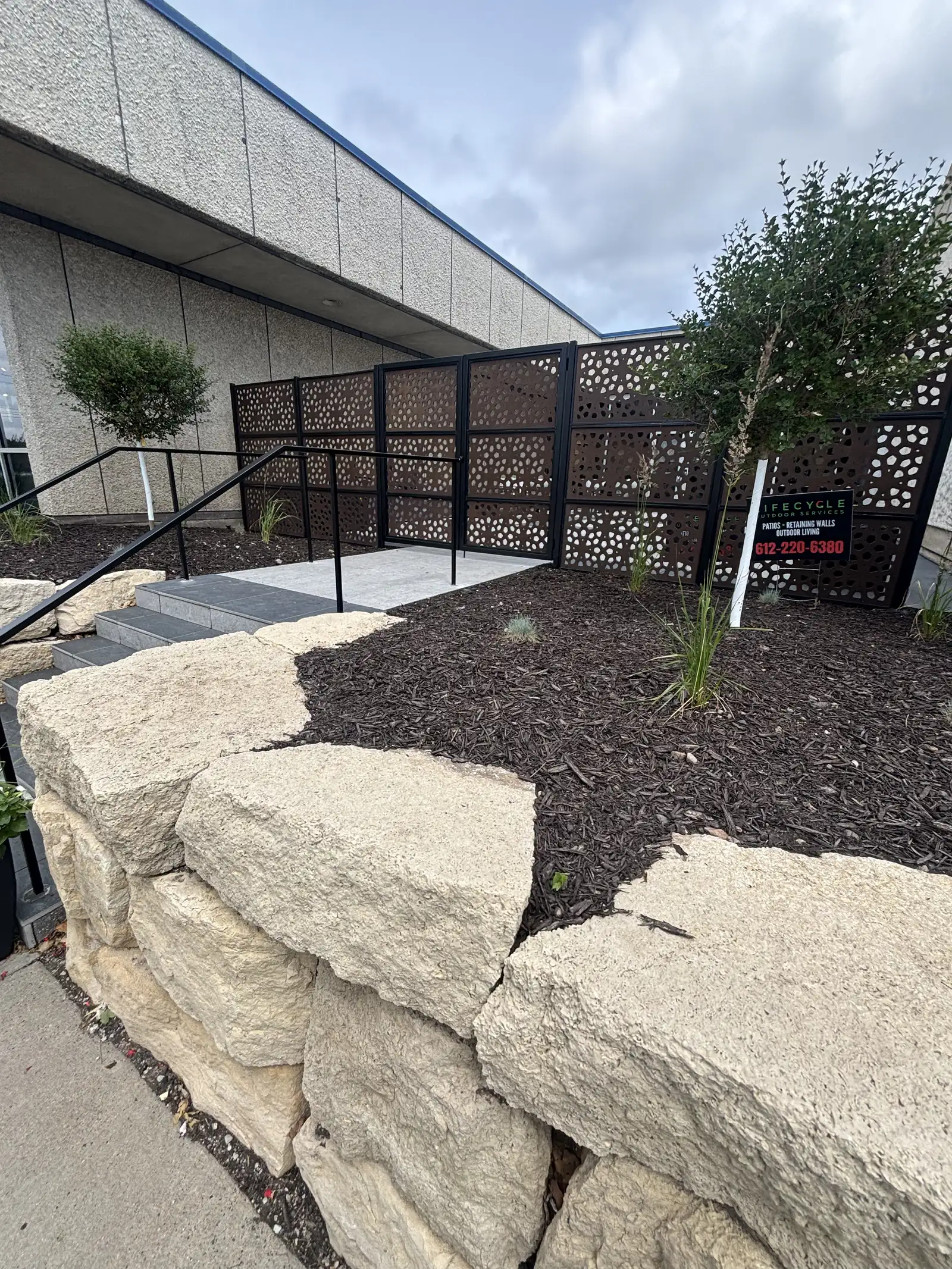 Commercial Grand Entrance Patio & Courtyard project photo — commercial entrance patio 09