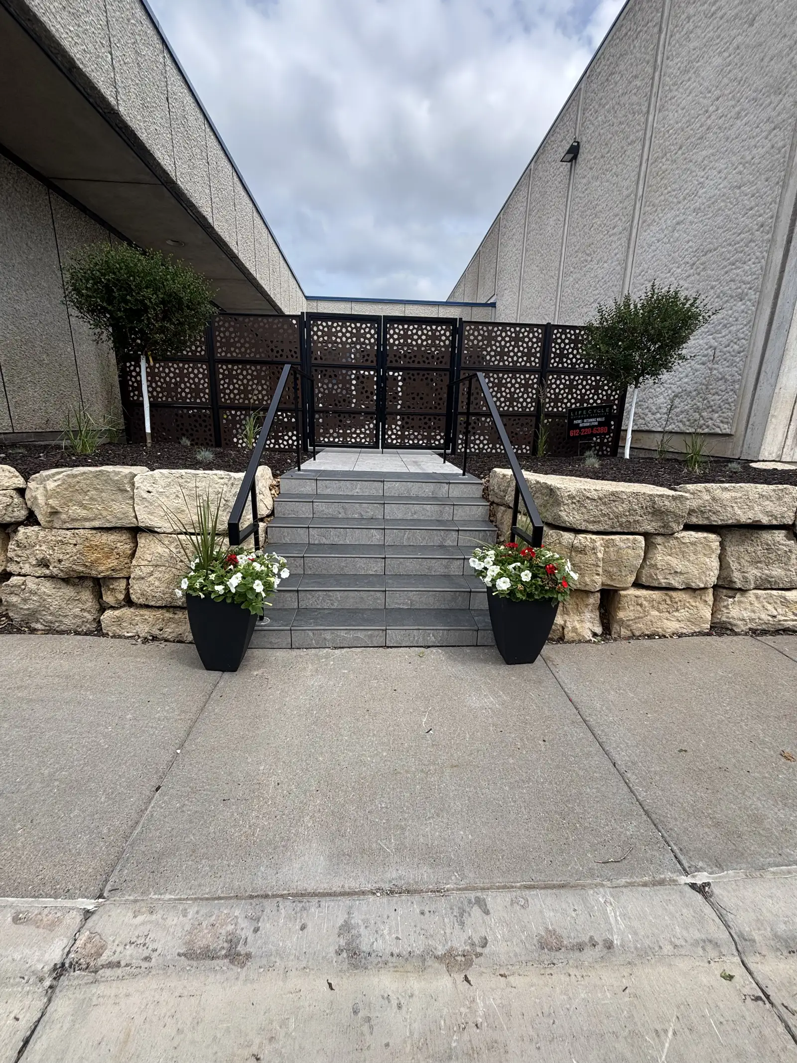 Commercial Grand Entrance Patio & Courtyard project photo — commercial entrance patio 10