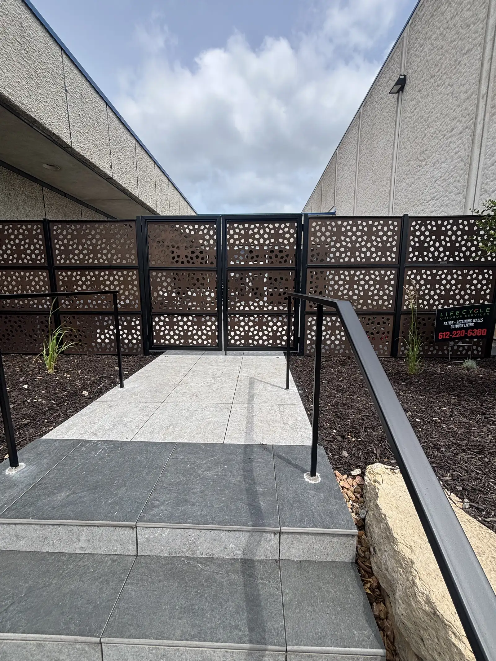 Commercial Grand Entrance Patio & Courtyard project photo — commercial entrance patio 12