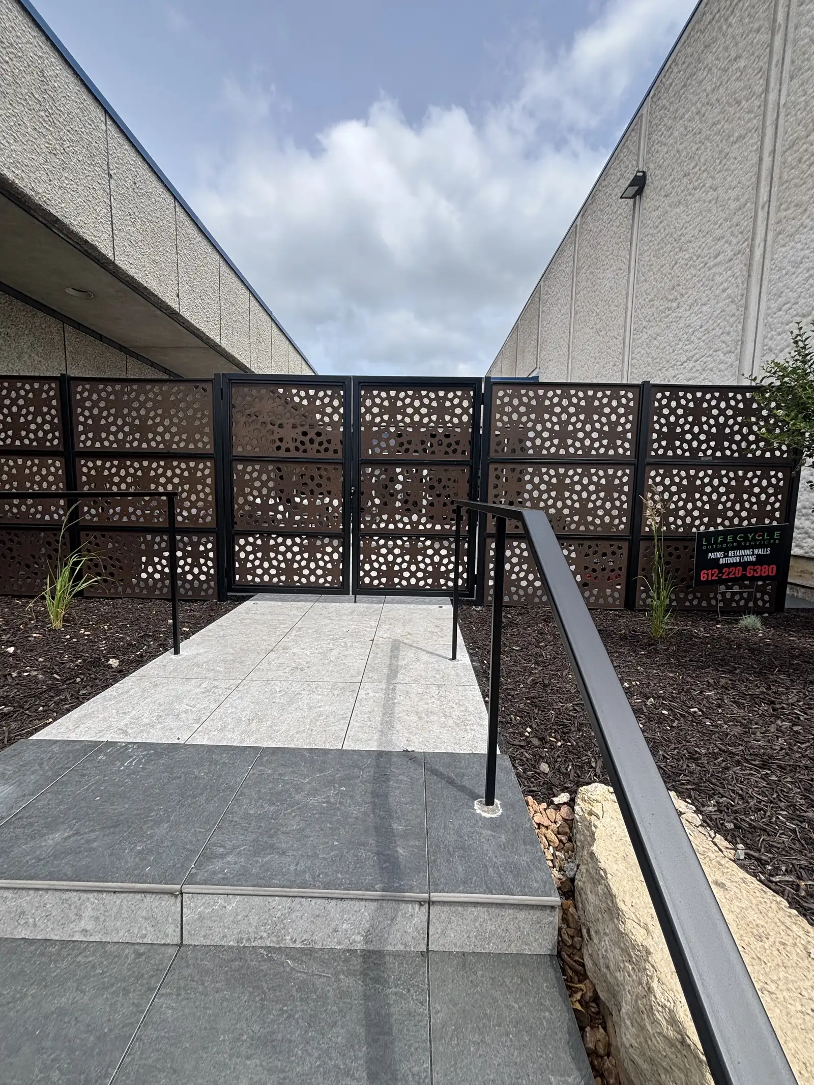 Commercial Grand Entrance Patio & Courtyard project photo — commercial entrance patio 13