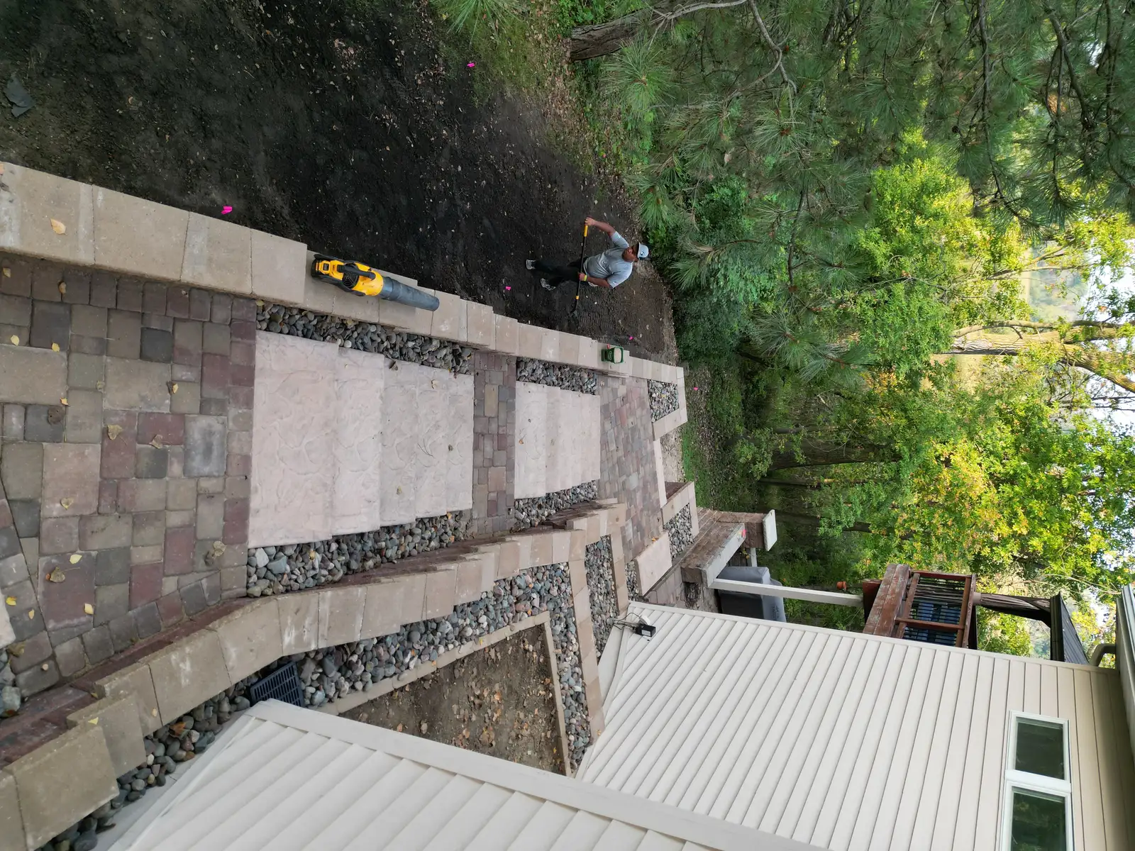 Retaining Wall & Staircase project photo — eden prairie retaining wall 03