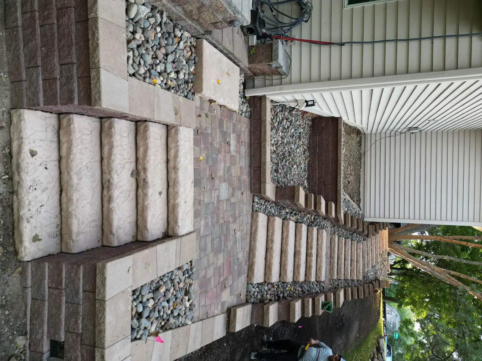 Retaining Wall & Staircase project photo — eden prairie retaining wall 04