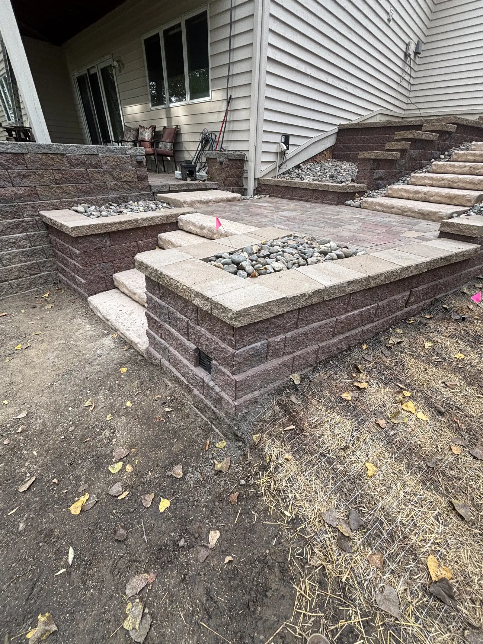 Retaining Wall & Staircase project photo — eden prairie retaining wall 19