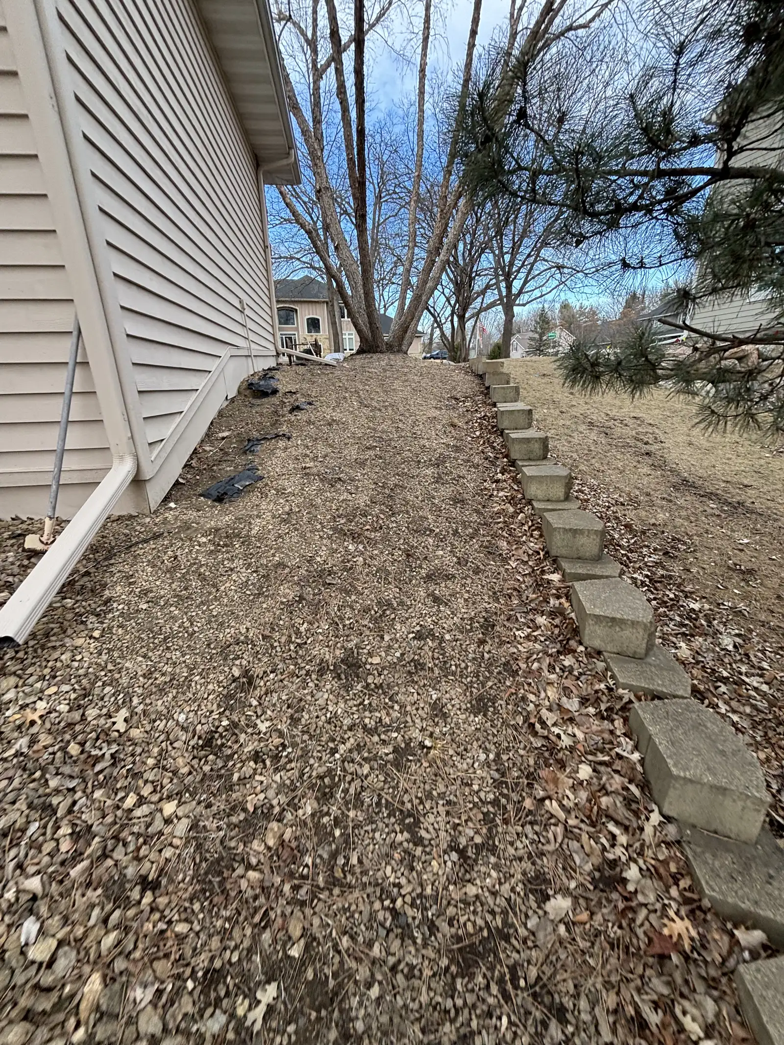 Retaining Wall & Staircase project photo — eden prairie retaining wall 23