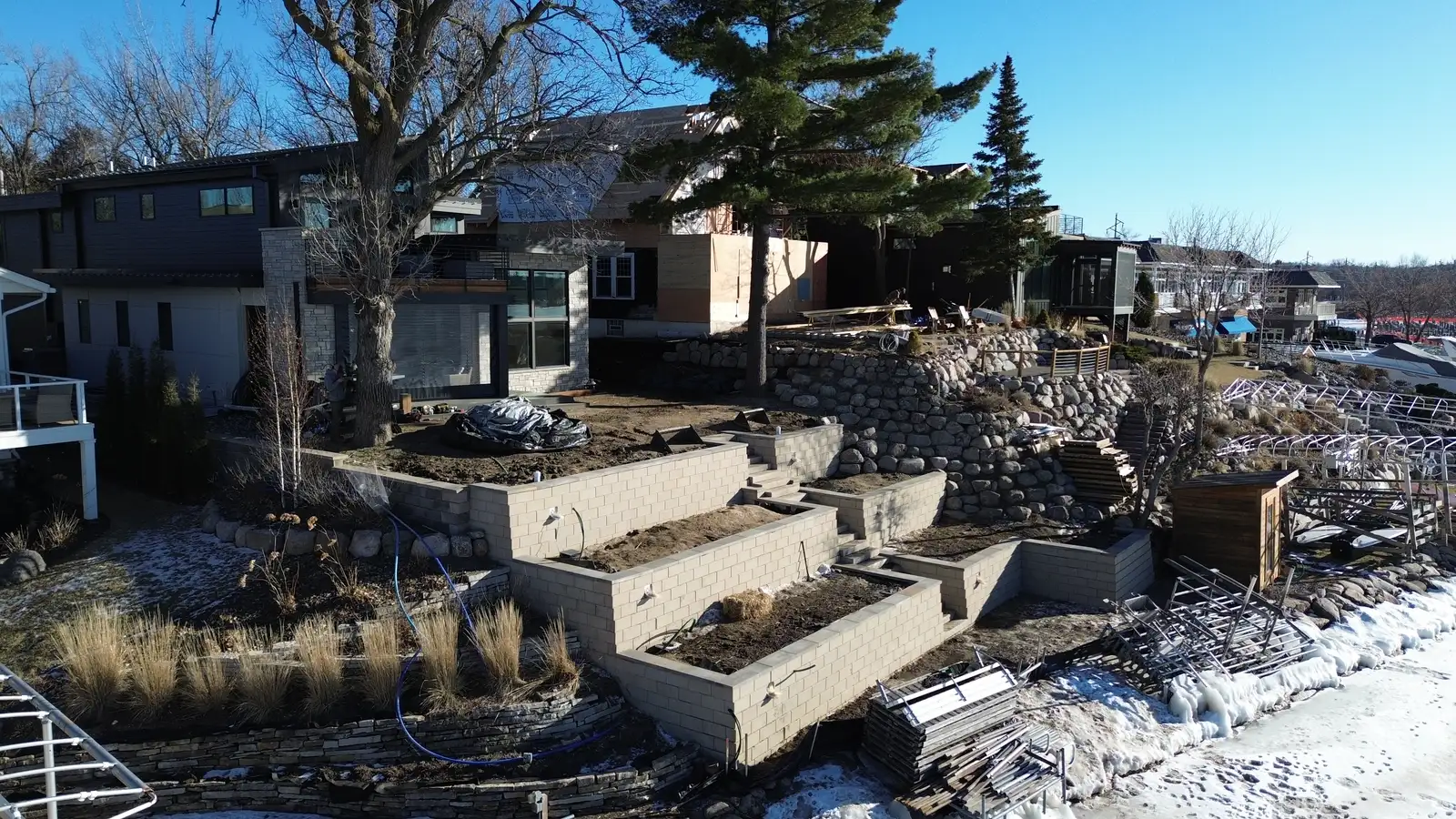 Landscape design and hardscaping project in Minnetonka, Minnesota