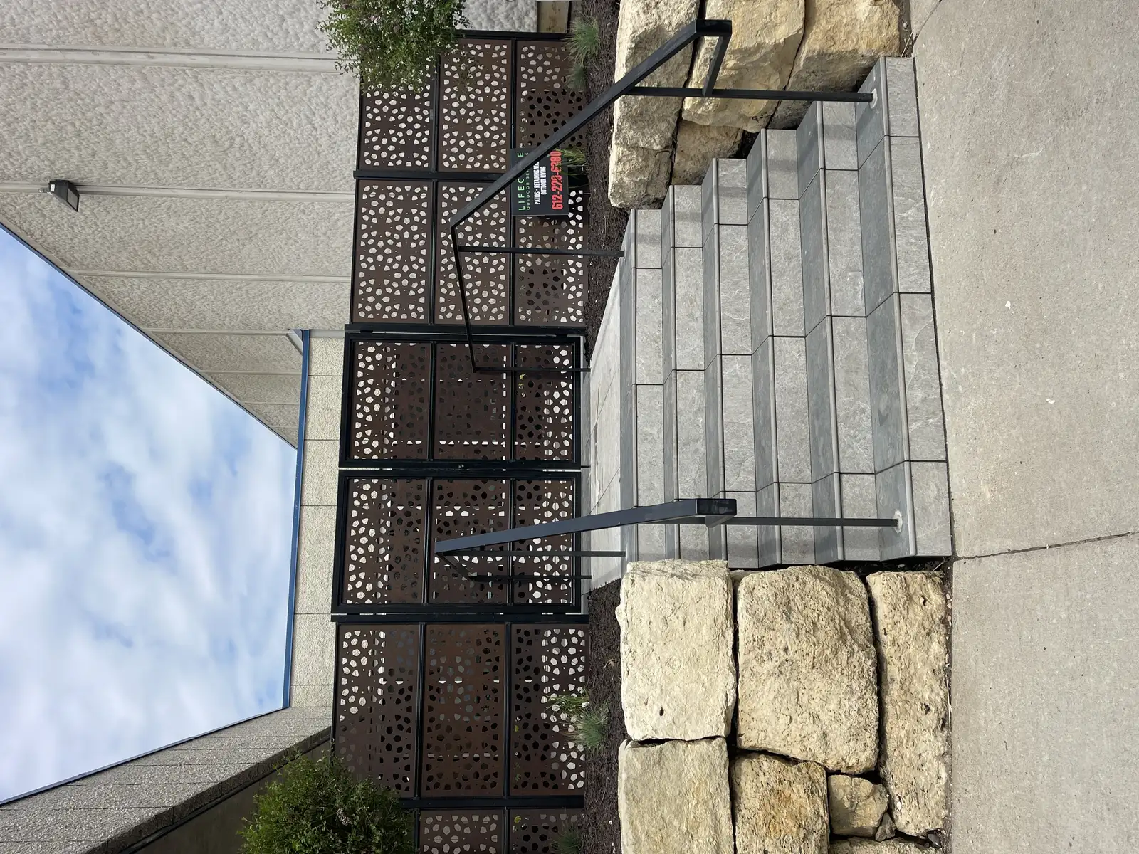 Clean landscape beds and lawn after professional spring cleanup