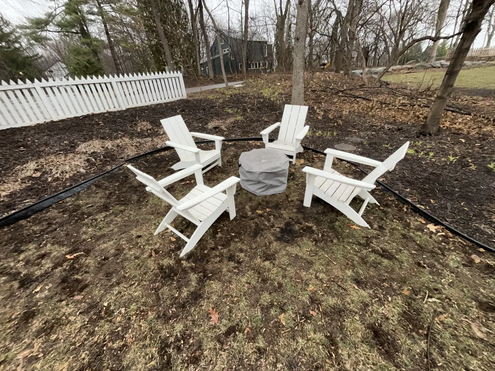 Flagstone patio detail showing natural stone texture and custom joint work in Greenwood, MN