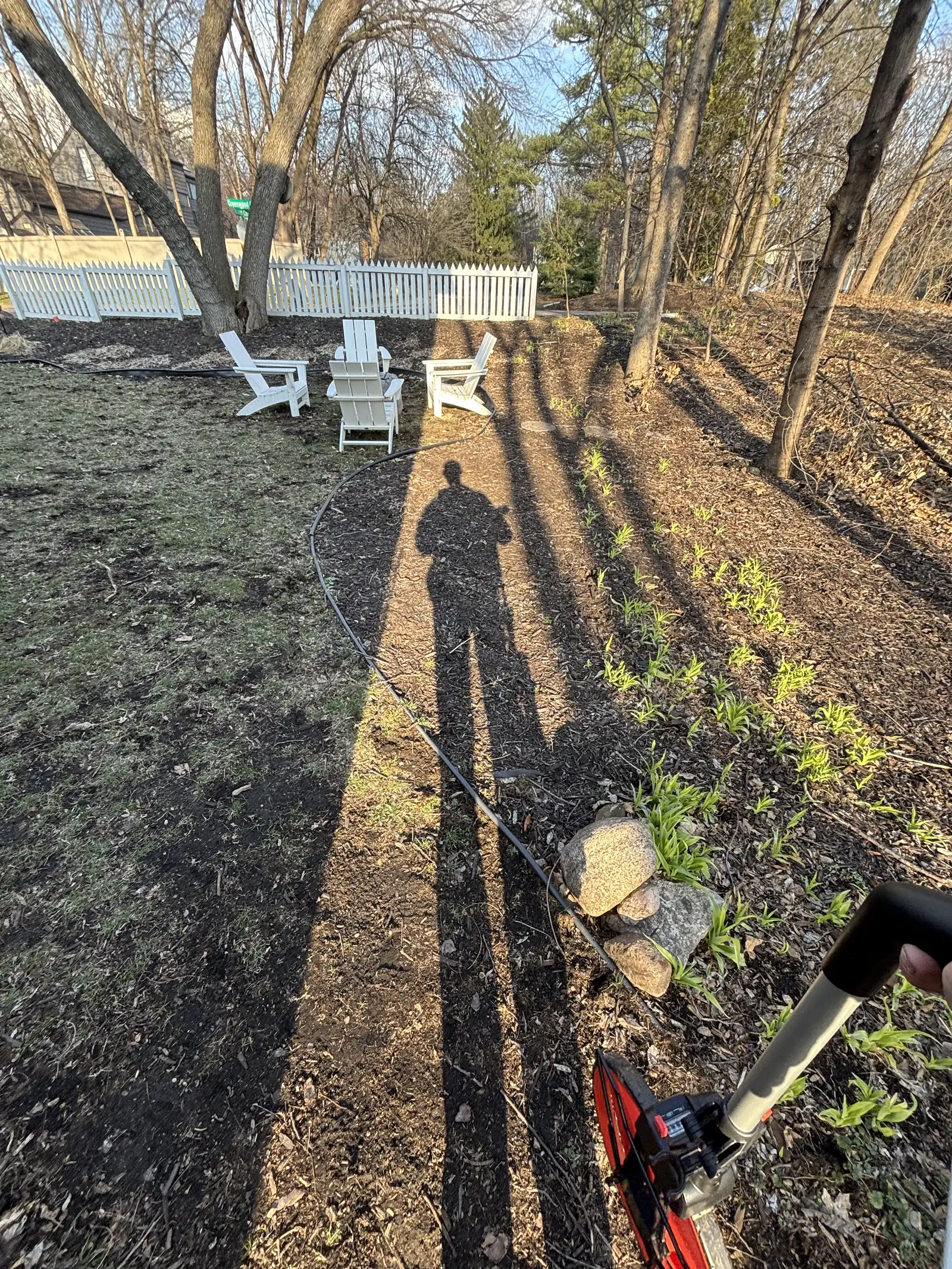 Custom Flagstone Patio & Boulder Staircase project photo — greenwood flagstone patio 04
