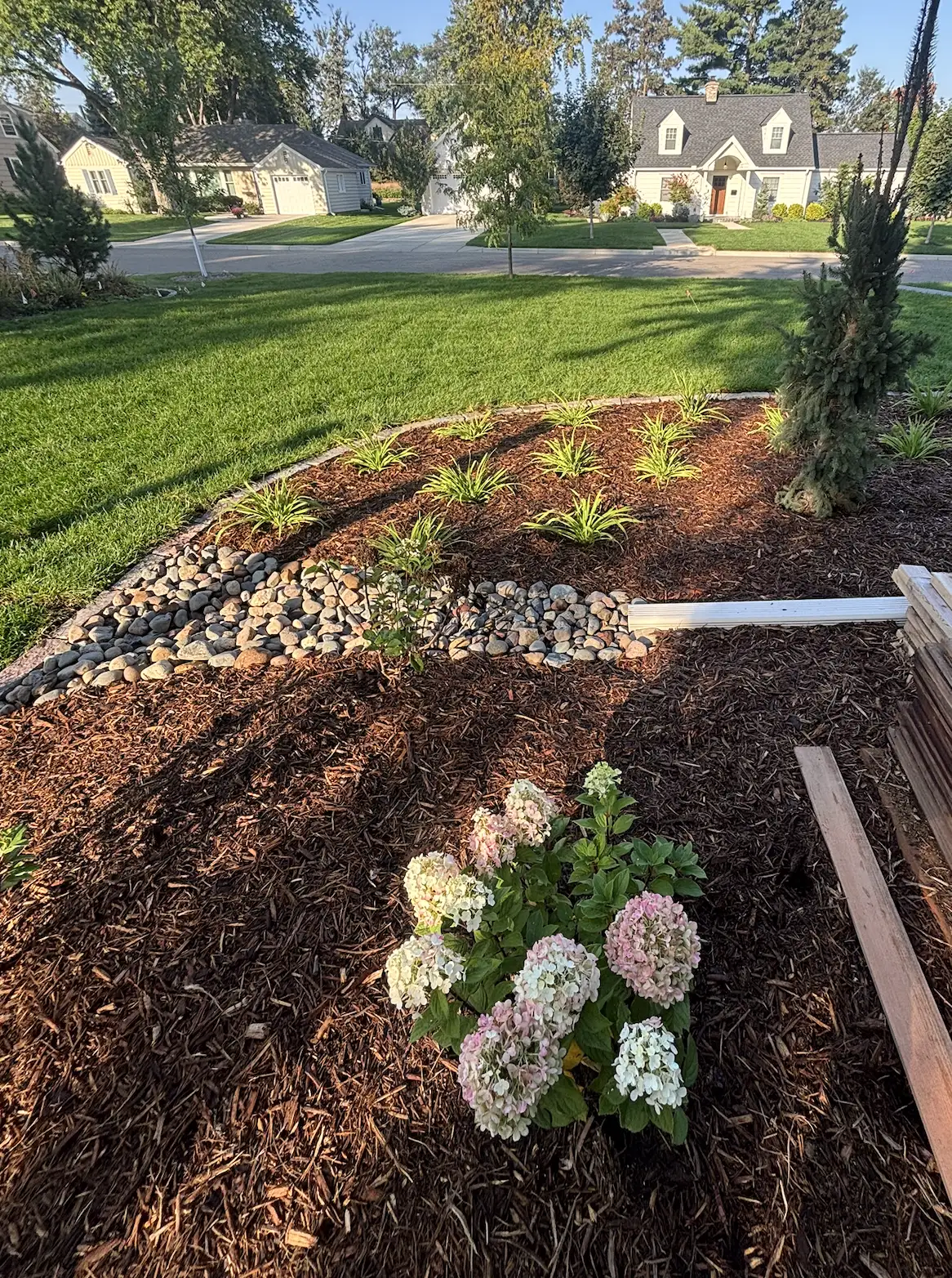 Completed residential planting installation in Hopkins, MN