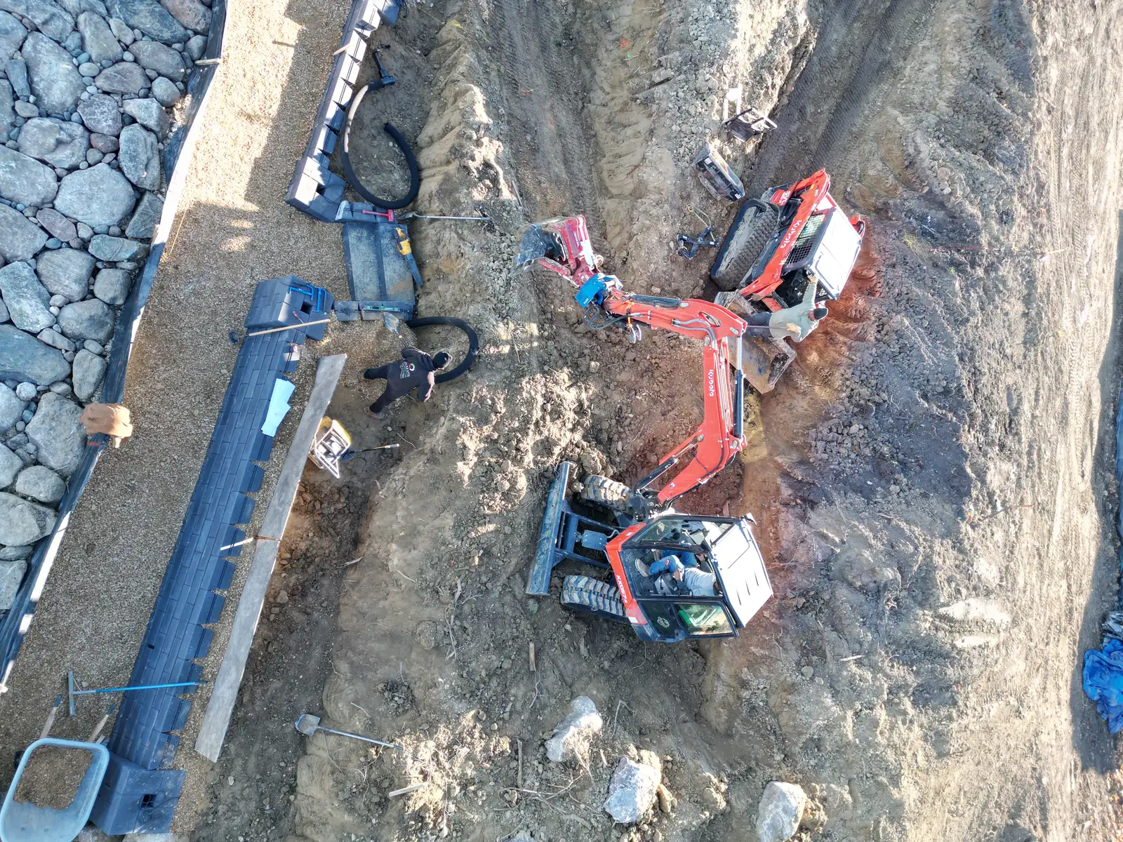Shoreline & Hillside Stabilization project photo — mound shoreline stabilization 04