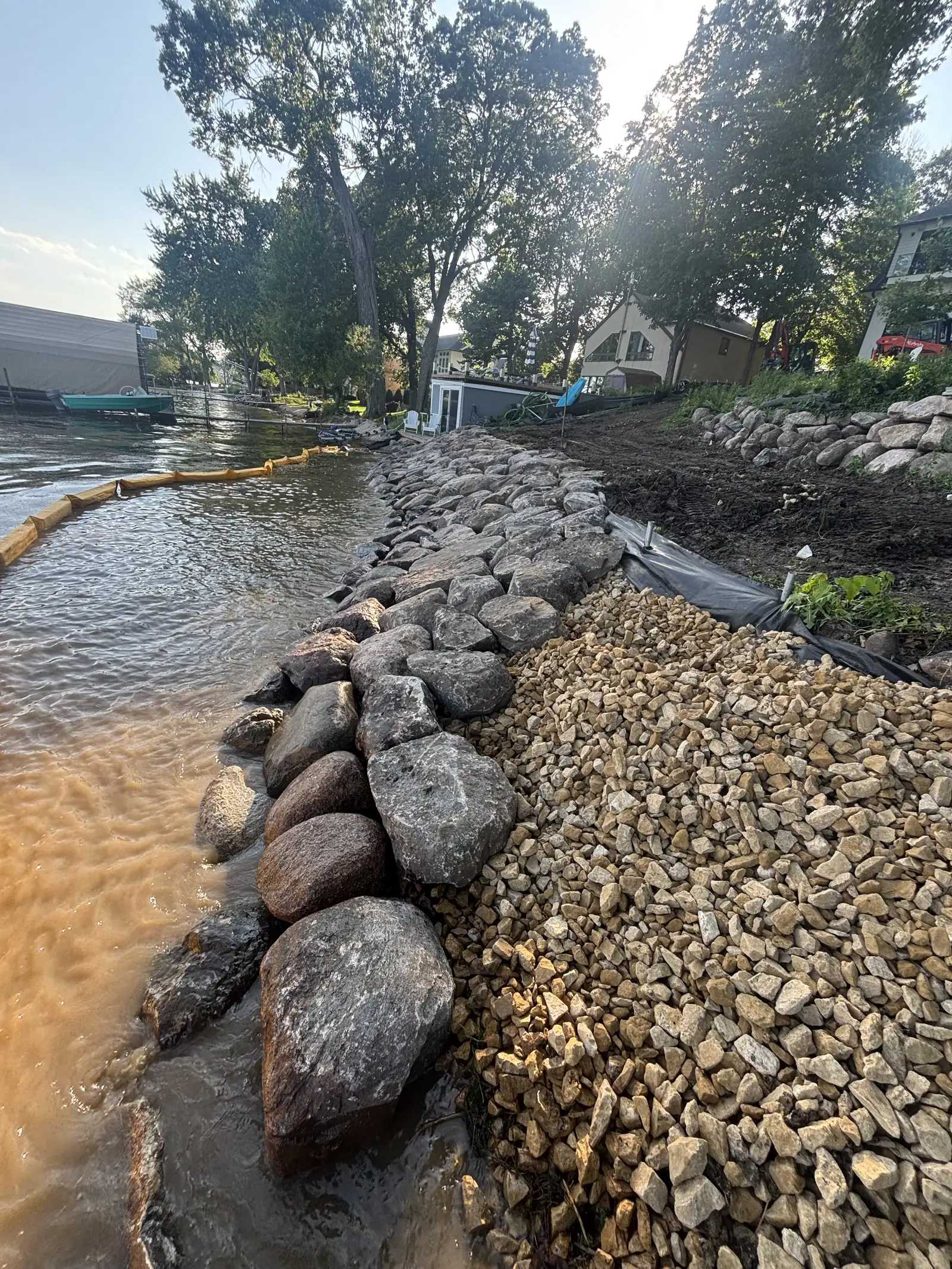 Lake Minnetonka Shoreline Rip Rap Rebuild project photo — orono riprap rebuild 10