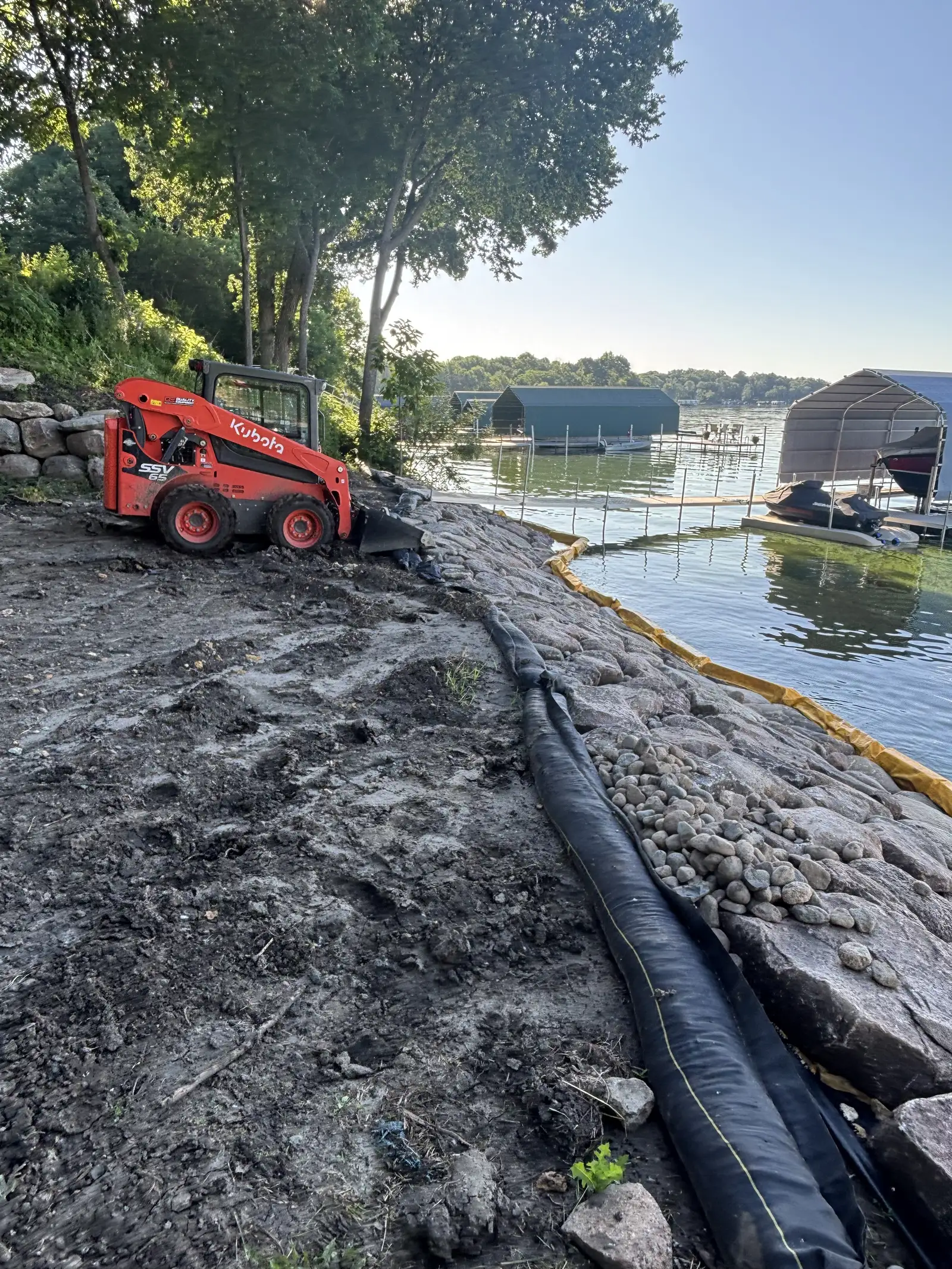 Lake Minnetonka Shoreline Rip Rap Rebuild project photo — orono riprap rebuild 13