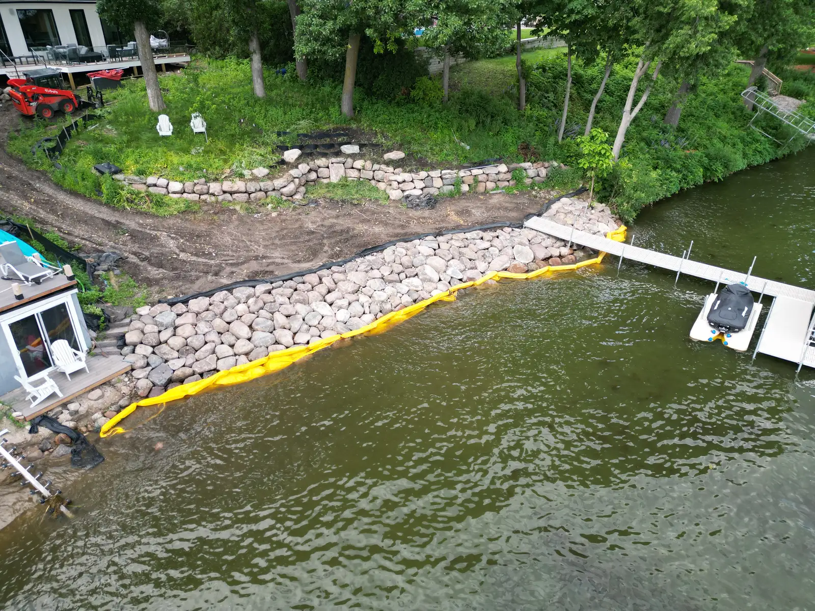 Lake Minnetonka Shoreline Rip Rap Rebuild project photo — orono riprap rebuild 15